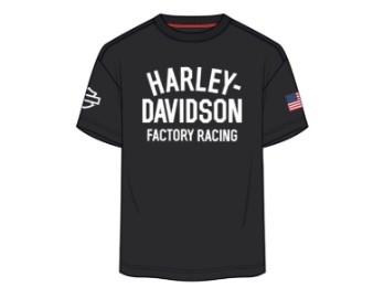 96375-26VX Factory Racing T-shirt à manches courtes unisexe – noir