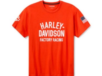 96376-26VX Factory Racing T-shirt à manches courtes unisexe – orange