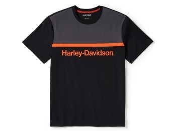 96489-25VM T-shirt H-D TECH Coolmax noir/gris