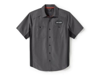 96501-25VM Tech Colour Block Shirt - Grey