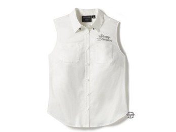 96601-25VW Essential White Sleeveless Shirt