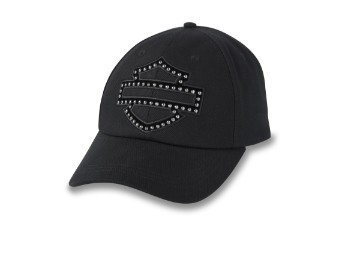 97670-24VW Bar & Shield Embellished Baseball Cap
