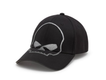 97683-25VM Casquette Willie G Skull Reflective Softail Stretch Fit