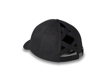 97758-24VW Illuminate Bar & Shield Ponytail Cap - Harley Black
