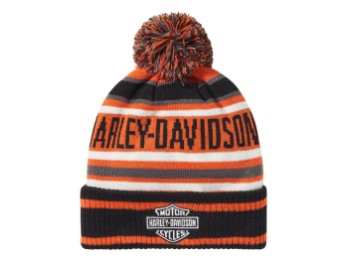 Bonnet 97773-25VX Stripe Pom orange/noir