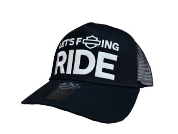 97798-25VM Casquette snapback Let's F*ing Ride Essential, noire
