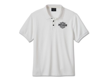 99186-24VM Bar & Shield Polo Shirt für Herren - Bright White