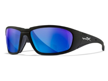 CCBOS09 WX BOSS CAPTIVATE™ Polarized Blue Mirror Lenses Matte Black Frame