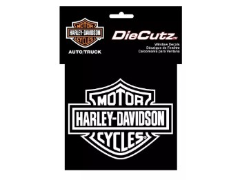CG3614 Decal - LG Die Cut White B&S on Ultr a Clear Vinyl