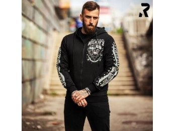 HD23003 Free Eagle Biker Hoodie mit Adler & US Flagge