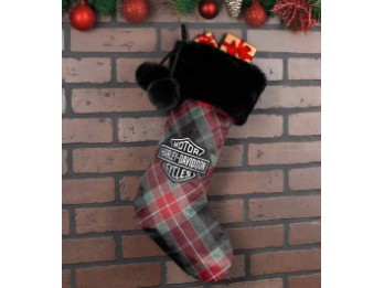 HDX-99348 Holiday Plaid Geschenk-Strumpf