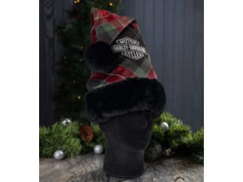HDX-99349 Holiday Plaid Weihnachtsmannmütze