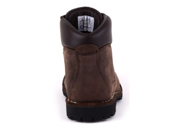 2285-36 Biker Boot Adventure Denver Brown, dunkelbraune Damen Stiefel, dunkelbraune Nähte_Back