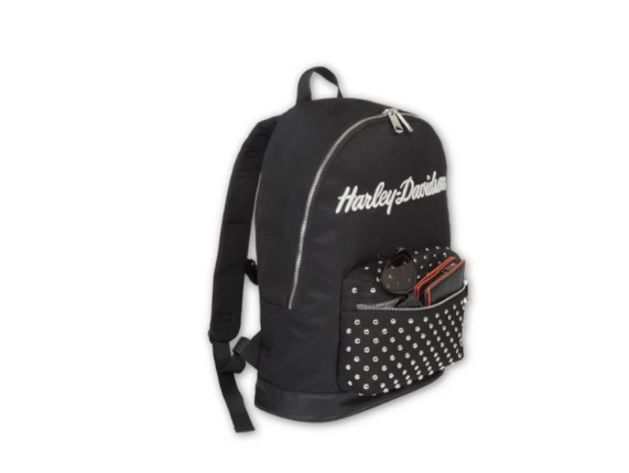 90830 Klassischer Rucksack mit Nieten in Moonshadow2