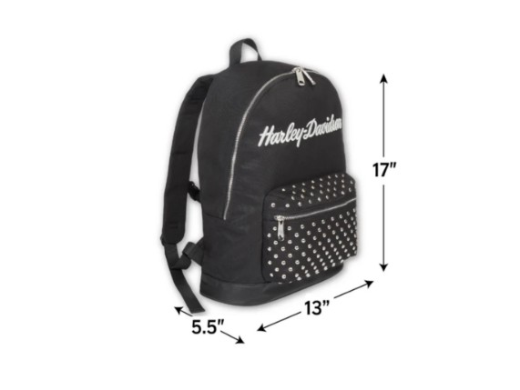 90830 Klassischer Rucksack mit Nieten in Moonshadow5