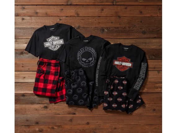 96115-25VM Bar & Shield Long Sleeve Pajama Set Image