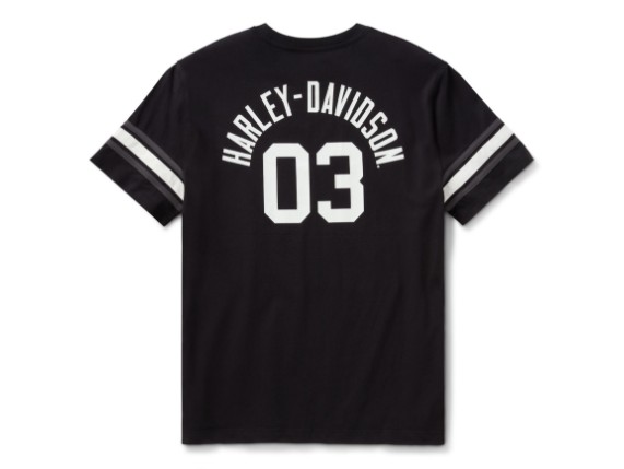 96155-26vm H-D Essential Sleeve Stripe '03 T-Shirt für Herren Back