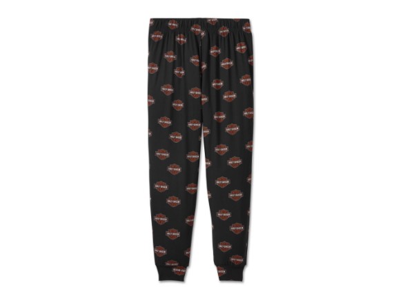 96159-25VW Bar & Shield Long Sleeve Pajama Set - Harley Black Hose RS
