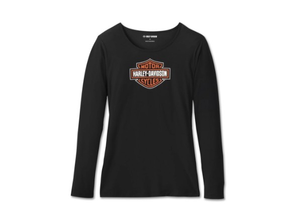 96159-25VW Bar & Shield Long Sleeve Pajama Set - Harley Black OT