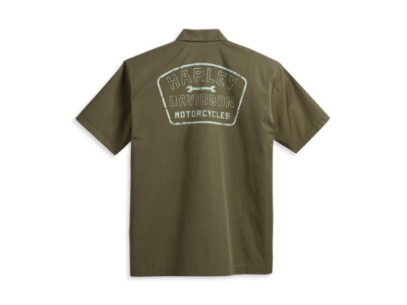 96162-23vm_SHIRT-WOVEN, GREEN_Back