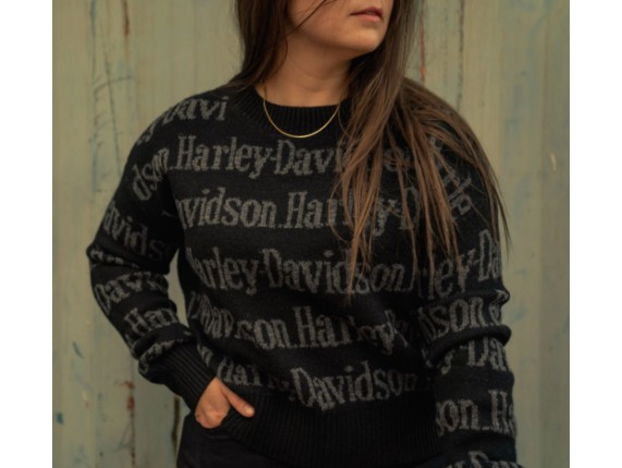 96164-25VW Harley-Davidson Repeat Print Sweater Image