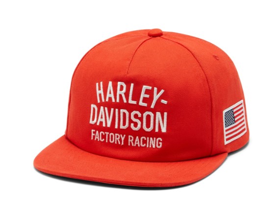96362-26VX Factory Racing Twill Baseball Cap - Racing Orange