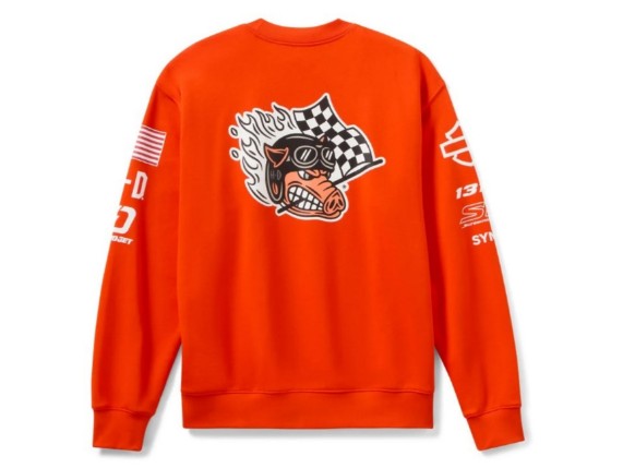 96372-26VX Factory Racing Fleece Hoodie – orange