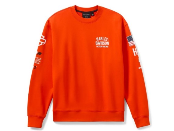 96372-26VX Factory Racing Fleece Hoodie – orange vs