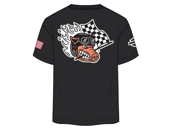 96375-26VX Factory Racing Unisex kurzarm T-Shirt – schwarz