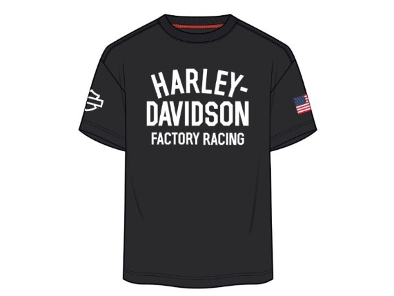 96375-26VX Factory Racing Unisex kurzarm T-Shirt – schwarz vs