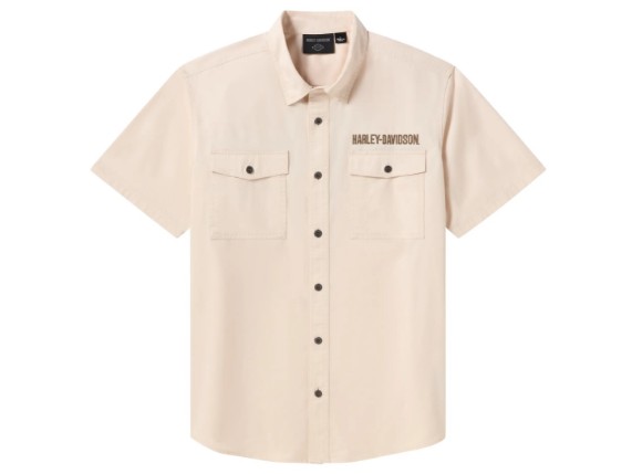 96523-26VM Kurzarmhemd American Classic off-white