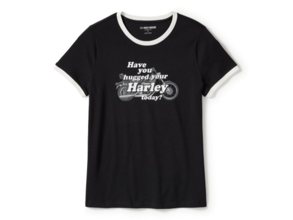 96528-25vw_Hug A Harley Ringer Tee - Harley Black-Front