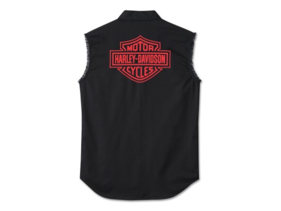 96566-24VM Ashes Blowout for Men Harley Black_Back