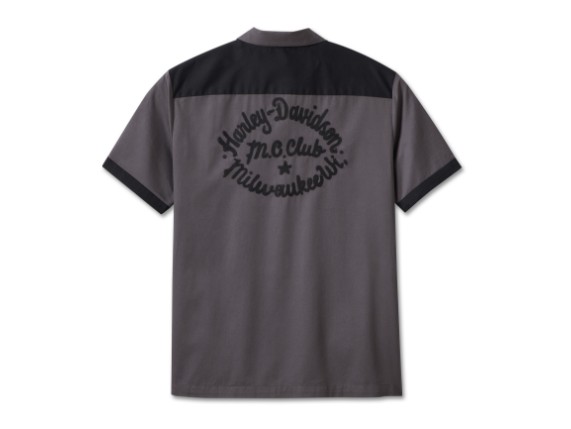 96618-23vm_SHIRT-WOVEN, DARK GREY_Back