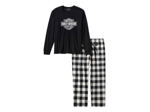 96791-25VM Herren Schlafanzug Set Bar & Shield Buffalo Check