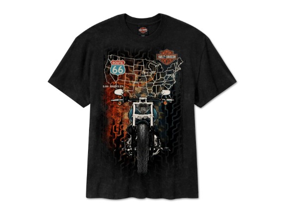 96807-26VM H-D Route 66 Anniversary Short Sleeve T-Shirt für Herren