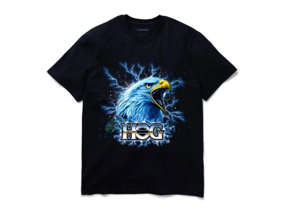 96889-25VX Electric Eagle H.O.G. Short Sleeve Graphic Tee