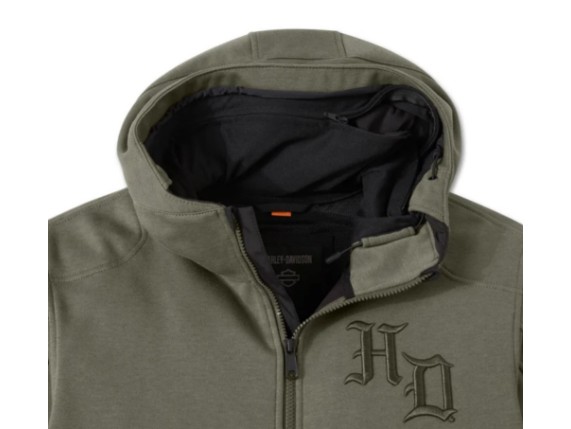 97102-25VM H-D Deflector Motorrad-Fleece mit Kapuze_detailKapuze