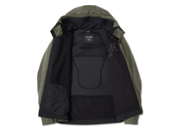 97102-25VM H-D Deflector Motorrad-Fleece mit Kapuze_offen