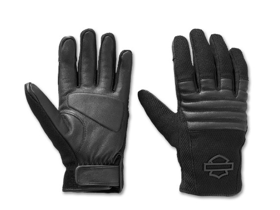 97114-25VM H-D Dyna Knit Leder-Motorradhandschuhe für Herren