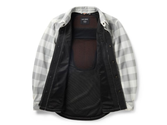 97119-26VM Operative Mesh Motorrad-Hemdjacke für Herrenopen