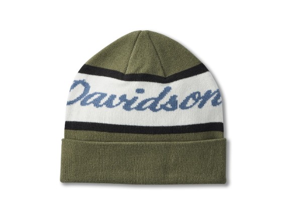 97629-25VM H-D Script Beanie - Grape Leaf 2