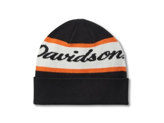 97630-25VM H-D Script Beanie - Harley Black 2
