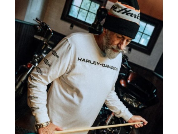 97630-25VM H-D Script Beanie - Harley Black image