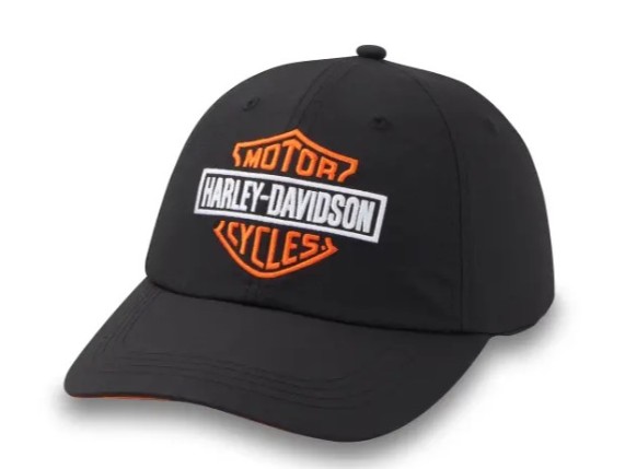 97633-25VW H-D Damen Baseball Cap Three Stars Bar & Shield