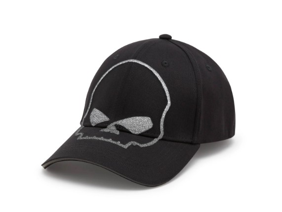 97683-25VM Willie G Skull Reflective Softail Stretch Fit Cap