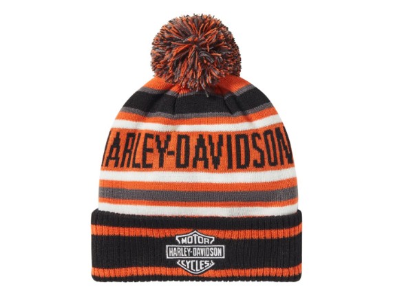 97773-25VX Beanie Hat Stripe Pom