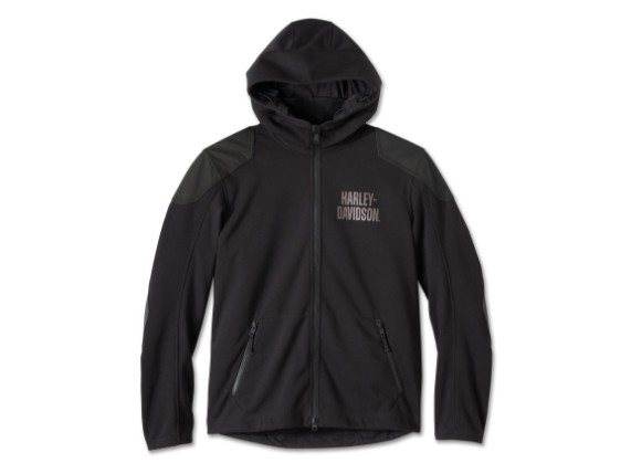 98101-25vm_Men's Willie G Skull Graphic Deflector 2.0 Hooded Riding Fleecef_Front