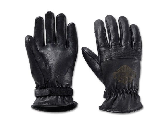 98132-23VM Men's Helm Leather Work Gloves - Black