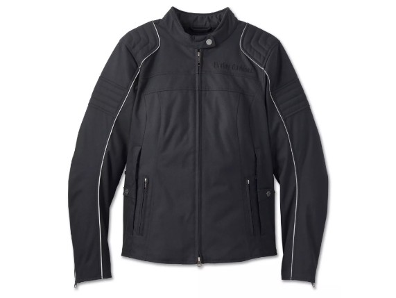 98145-23EW Damen Motorradjacke Hybrid Triple Vent schwarz